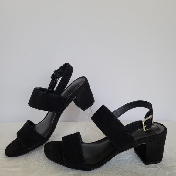 GIANI BERNINI Maggiee Suede Two-Strap Sandals- Black color- Women's Size 9M - Picture 8 of 15